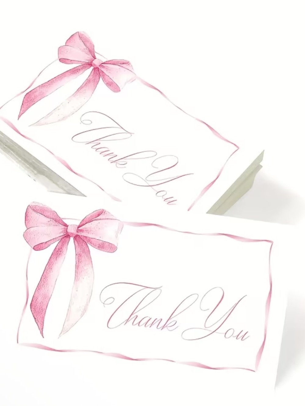 Pink Ribbon Thank You Cards  (50)